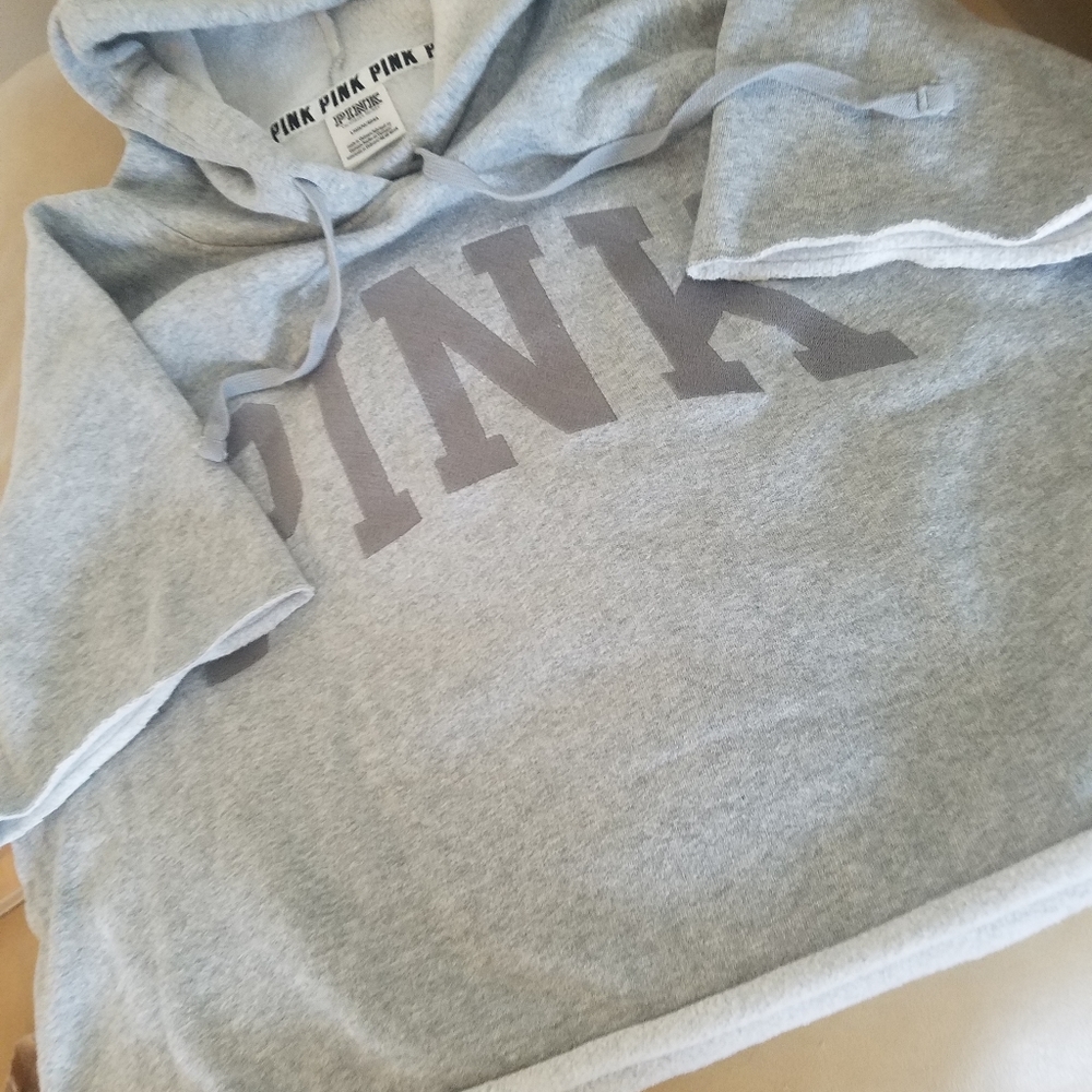 PINK grey hoodie - Picture 3 of 8
